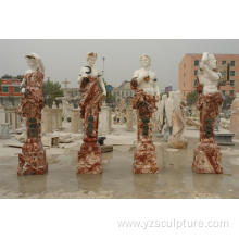 Mixed Color Marble Four Season Statues